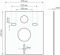 Комплект Унитаз подвесной Floe S Rimless SO безободковый, с микролифтом + Инсталляция Atom Line 410 с кнопкой смыва белая