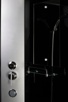 Душевая кабина Niagara Classic NG-3502-14BKG 100х100 см, без крыши, с гидромассажем
