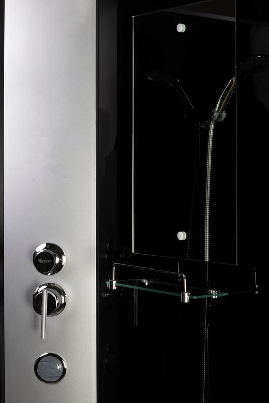 Душевая кабина Niagara Classic NG-3502-14BKG 100х100 см, без крыши, с гидромассажем
