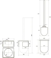 Ершик для унитаза Bemeta Living 101513180 черный Ершик для унитаза Bemeta Living 101513180 черный