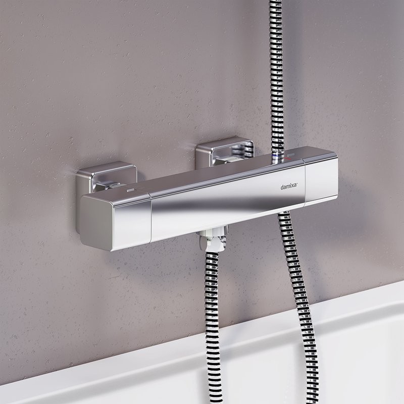 Душевой комплект Термостат Damixa Gala 536000000 + Стойка 953000000