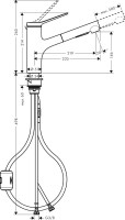 Смеситель для кухни Hansgrohe Zesis M33 74800000 хром