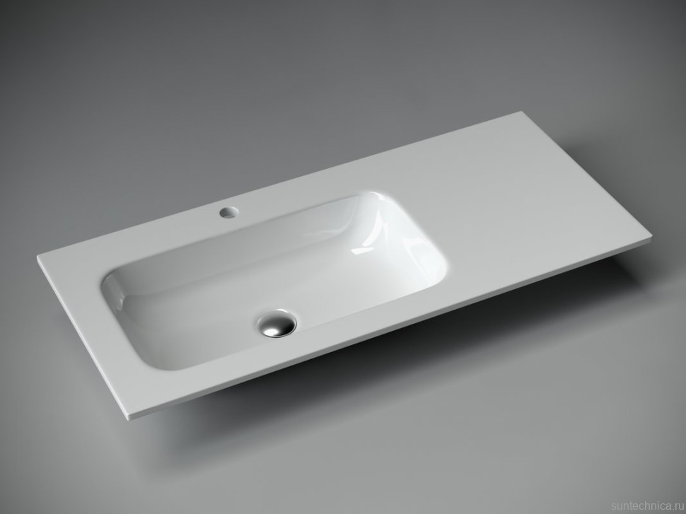 Тумба с раковиной Sancos Snob R 100 см, L, bianco