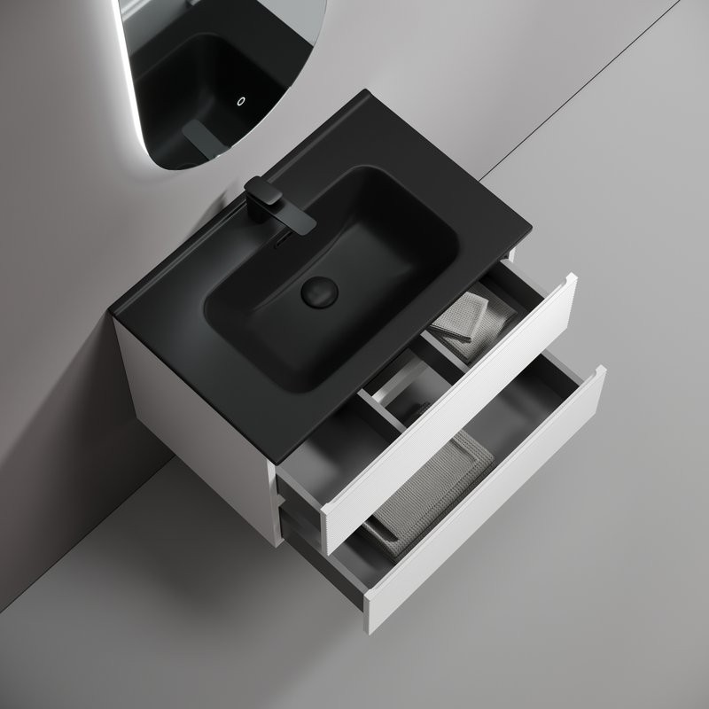 Мебель для ванной комнаты Sancos Folk 70 bianco, раковина CN7007MB