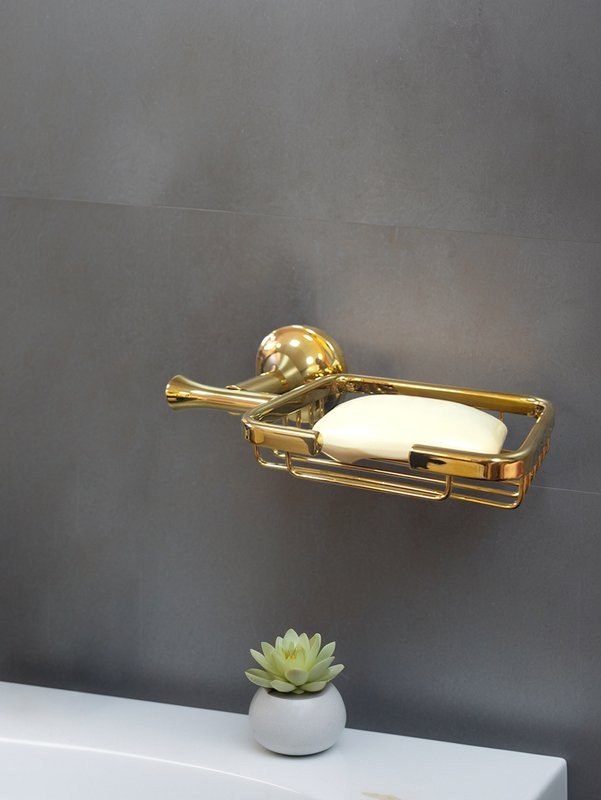 Мыльница AltroBagno Corposo 080715 Gl настенная, золотая