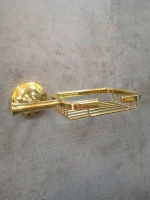Мыльница AltroBagno Corposo 080715 Gl настенная, золотая Мыльница AltroBagno Corposo 080715 Gl настенная, золотая
