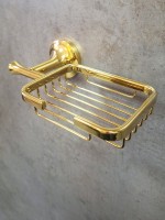 Мыльница AltroBagno Corposo 080715 Gl настенная, золотая