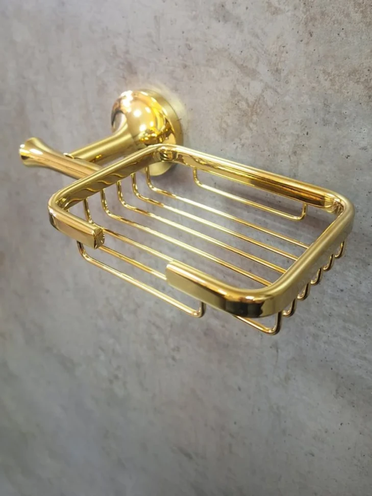 Мыльница AltroBagno Corposo 080715 Gl настенная, золотая
