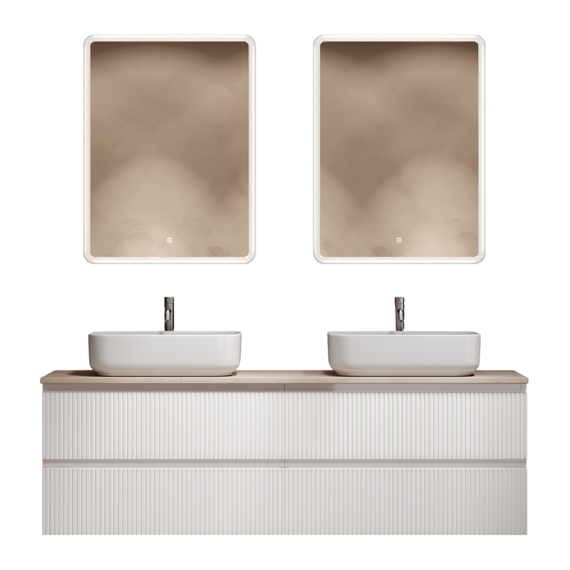 Мебель для ванной комнаты Sancos Snob T 160 bianco, столешница бежевая TT160A2X, раковина CN5043