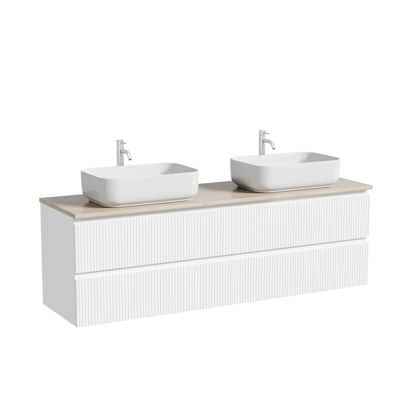 Мебель для ванной комнаты Sancos Snob T 160 bianco, столешница бежевая TT160A2X, раковина CN5043