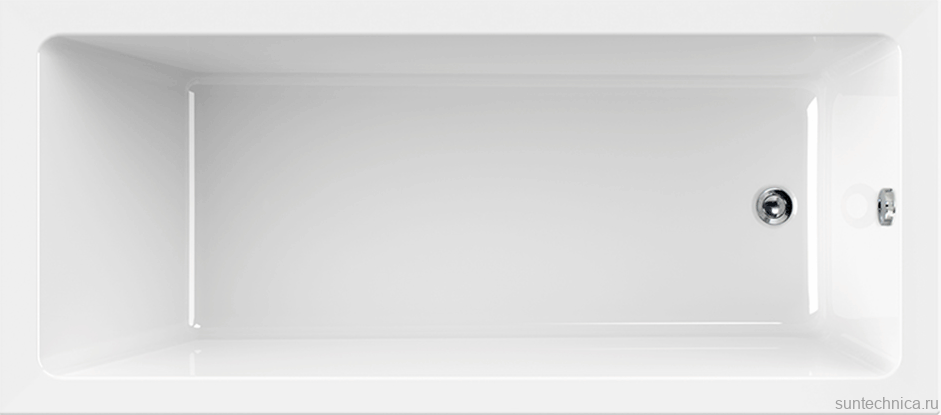 Акриловая ванна Cezares Plane Solo 170x70 см, пристенная, белая, на ножках, с экраном