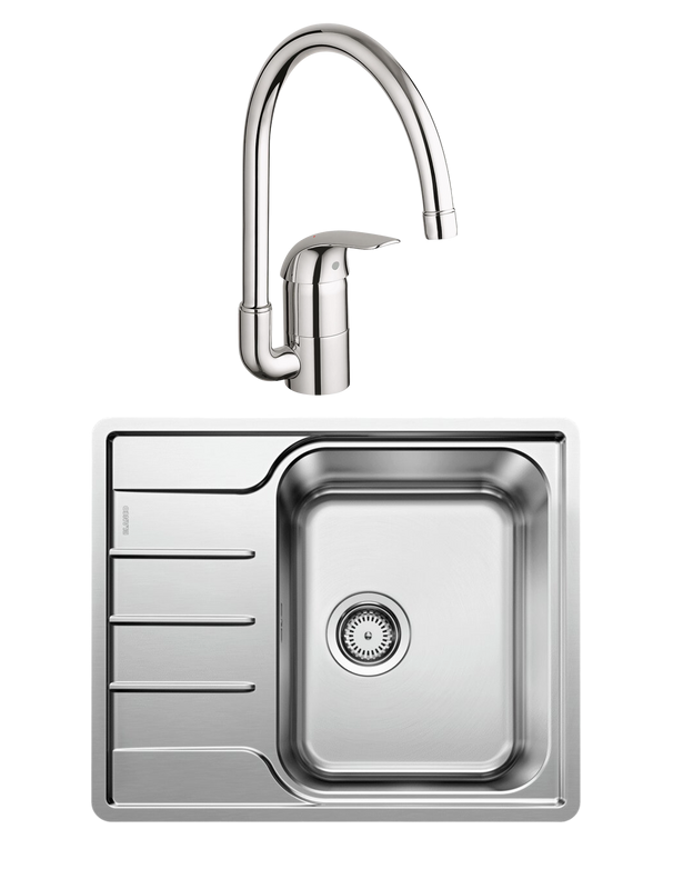 Комплект Мойка Blanco Lemis 45 S-IF Mini 525115 + Смеситель Grohe Euroeco