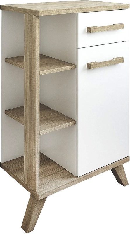 Тумба Sanflor Ингрид 50, белый матовый, швейцарский вяз