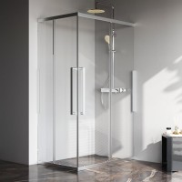 Душевой уголок AM.PM Func W84G-403-12080-MT 120х80 см, профиль хром матовый