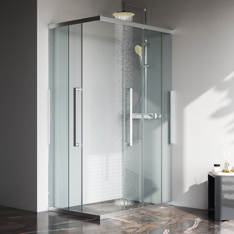 Душевой уголок AM.PM Func W84G-403-12080-MT 120х80 см, профиль хром матовый