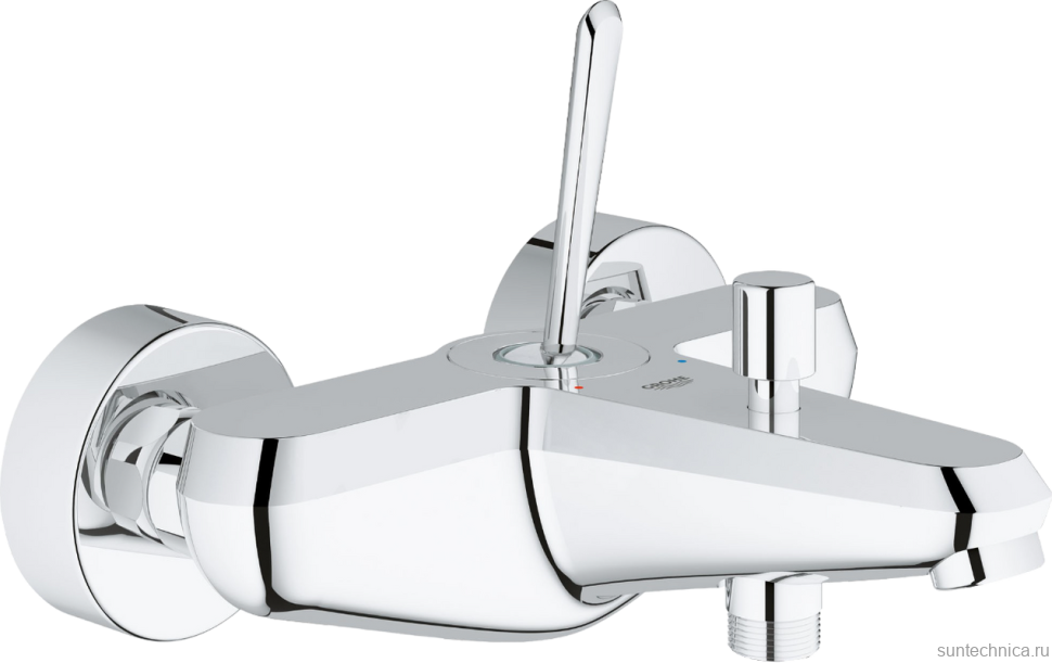 Душевой комплект Смеситель Grohe Eurodisc Joy 23431000 + Стойка New Tempesta Rustic 27399002