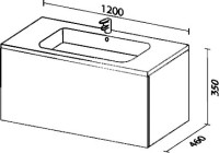 Мебель для ванной комнаты Sanvit Авеню 1 120, белая