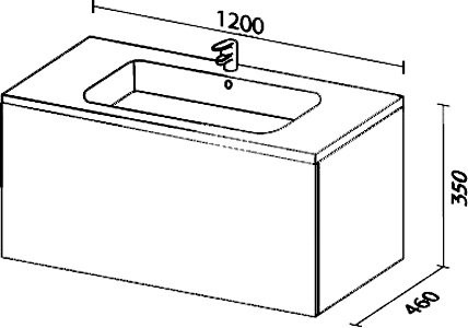 Мебель для ванной комнаты Sanvit Авеню 1 120, белая