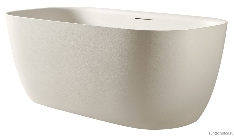 Ванна из искусственного камня AltroBagno Luciana 090223 170x80 см, отдельностоящая, овальная, на ножках, с донным клапаном