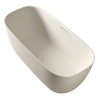 Ванна из искусственного камня AltroBagno Luciana 090223 170x80 см, отдельностоящая, овальная, на ножках, с донным клапаном