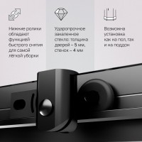 Душевой уголок AM.PM Sunny W87G-403-9090-BT 90x90 см, черный матовый