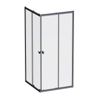 Душевой уголок AM.PM Sunny W87G-403-9090-BT 90x90 см, черный матовый