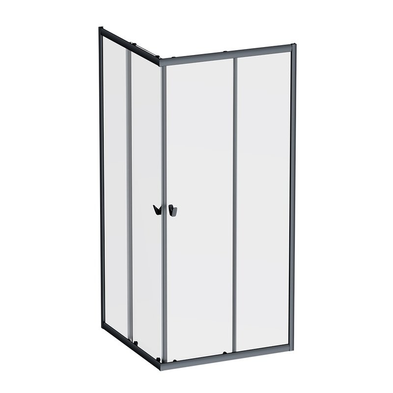 Душевой уголок AM.PM Sunny W87G-403-9090-BT 90x90 см, черный матовый