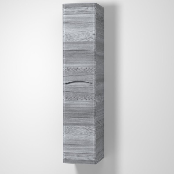 Шкаф пенал для ванной Vod-Ok Adel 35 L, с бельевой корзиной, подвесной, лиственница