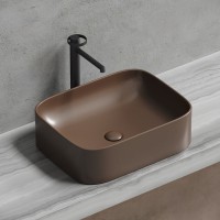 Накладная раковина Ceramicanova Element CN6052MDB темно-коричневая матовая