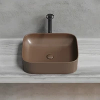 Накладная раковина Ceramicanova Element CN6052MDB темно-коричневая матовая