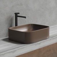Накладная раковина Ceramicanova Element CN6052MDB темно-коричневая матовая