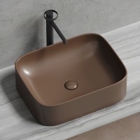 Накладная раковина Ceramicanova Element CN6052MDB темно-коричневая матовая