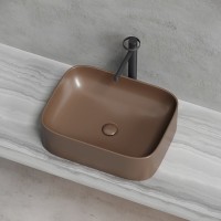Накладная раковина Ceramicanova Element CN6052MDB темно-коричневая матовая
