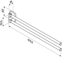 Держатель для полотенец AM.PM Tender A45A32600 хром Держатель для полотенец AM.PM Tender A45A32600 хром