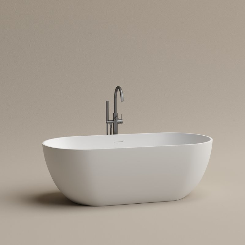 Акриловая ванна Leaf 1700x800x580, отдельностоящая, FB20MW