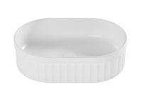 Накладная раковина Belux Колизей 55 глянцевая белая, овальная