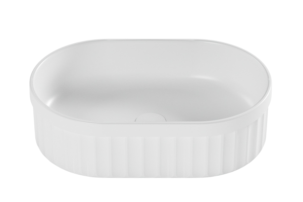 Накладная раковина Belux Колизей 55 глянцевая белая, овальная