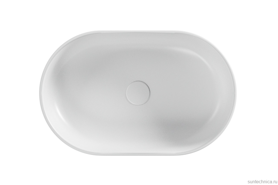 Накладная раковина Belux Колизей 55 глянцевая белая, овальная