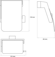 Держатель для туалетной бумаги DEKOR BANYO SS 304 SS304 007 10 Держатель для туалетной бумаги DEKOR BANYO SS 304 SS304 007 10