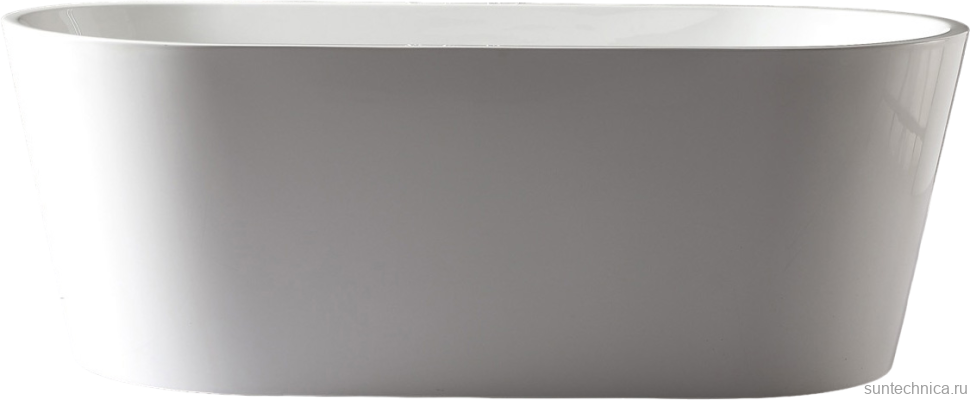 Акриловая ванна BelBagno BB202-1700-800 170x80 см, отдельностоящая, белая, овальная, на ножках, со сливом-переливом
