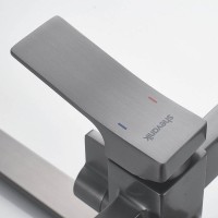 Душевая стойка Shevanik S6136T оружейная сталь