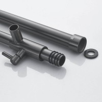 Душевая стойка Shevanik S6136T оружейная сталь