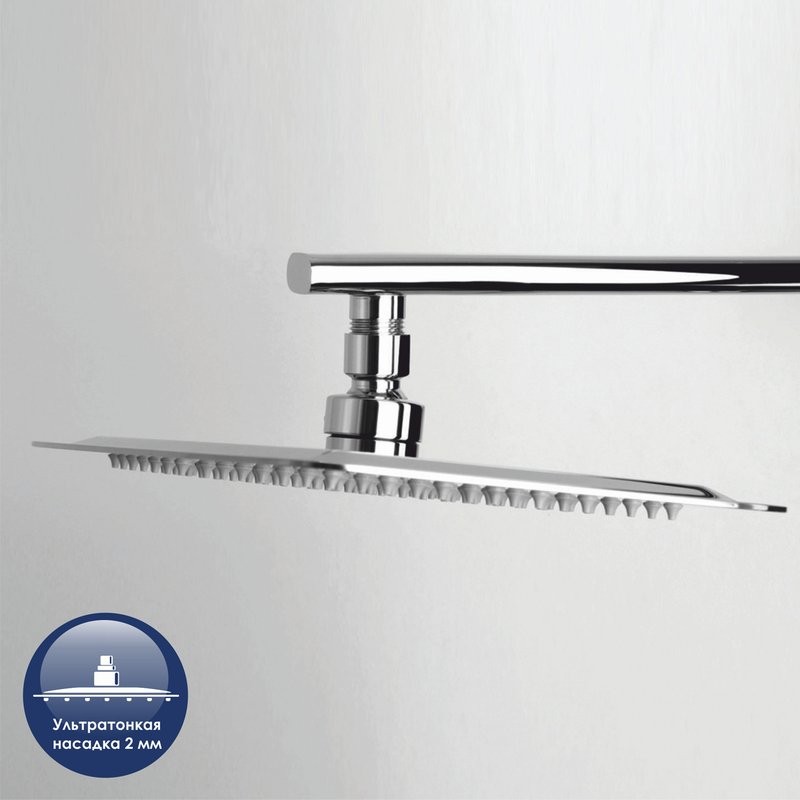 Душевой комплект Термостат Wasserkraft Berkel 4811 для ванны с душем + Стойка A042