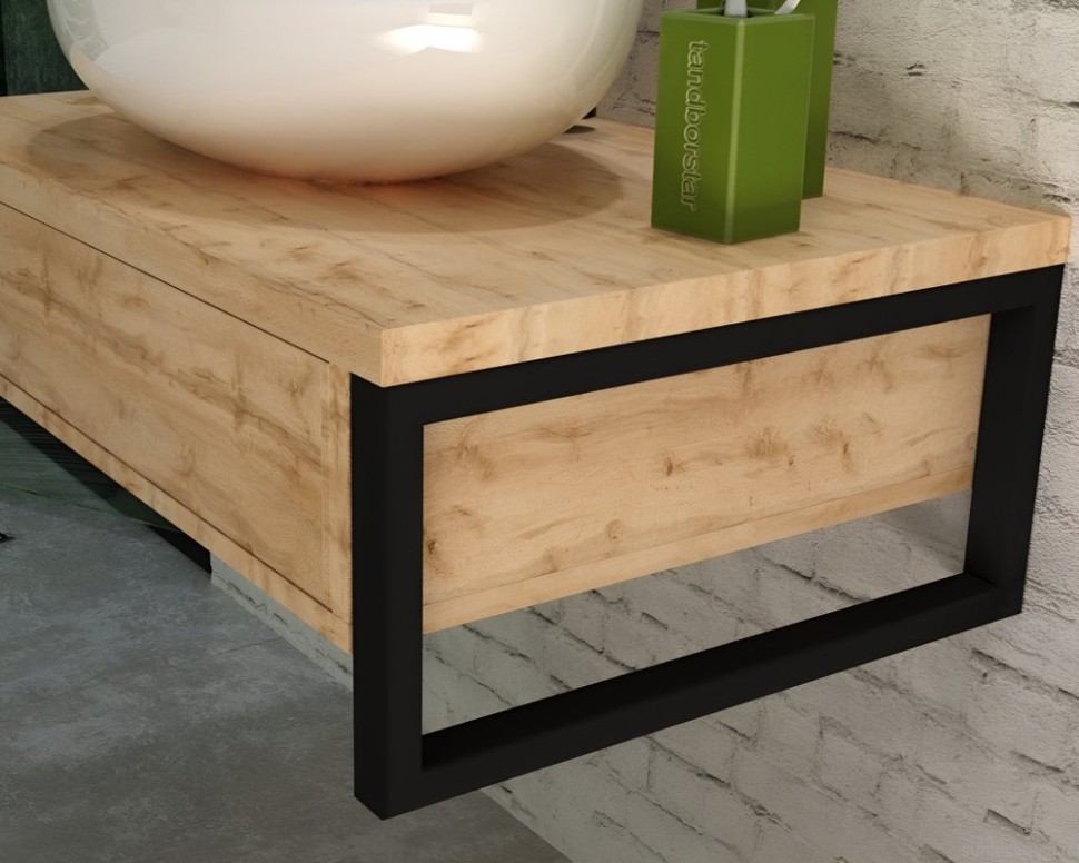Мебель для ванной комнаты 1MarKa Grunge Loft 90 дуб вотан