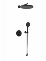 Душевой комплект AltroBagno Bilancia AltroBagnoBilancia040416MB С ВНУТРЕННЕЙ ЧАСТЬЮ, черный матовый