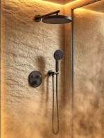 Душевой комплект AltroBagno Bilancia AltroBagnoBilancia040416MB С ВНУТРЕННЕЙ ЧАСТЬЮ, черный матовый