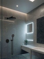 Душевой комплект AltroBagno Bilancia AltroBagnoBilancia040416MB С ВНУТРЕННЕЙ ЧАСТЬЮ, черный матовый