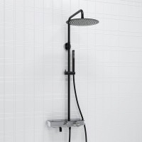 Душевая стойка Wasserkraft Abens 2000 A114.160.217.CB Thermo с термостатом, черная