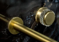 Смеситель для раковины Boheme Aura 152-2-MG-A С ВНУТРЕННЕЙ ЧАСТЬЮ, матовое золото
