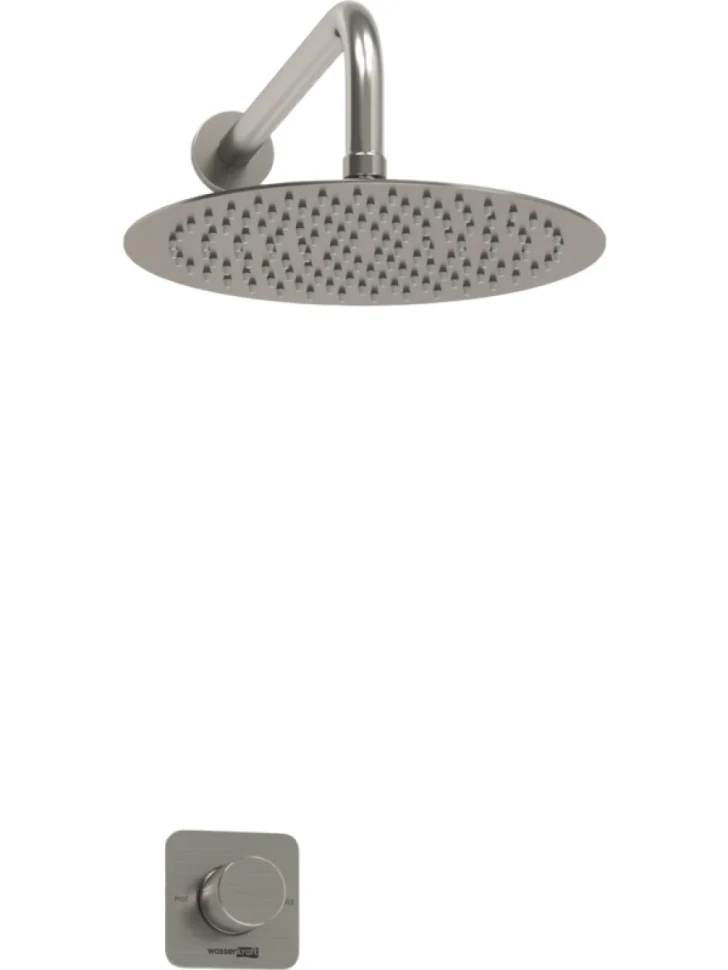 Душевой комплект Wasserkraft Tauber A6451.097.121 С ВНУТРЕННЕЙ ЧАСТЬЮ, никель